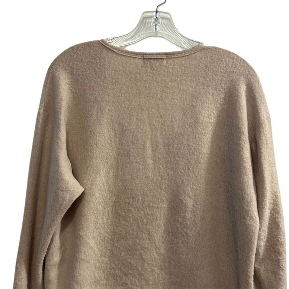 Socialite Women's Beige V-Neck Long Sleeve Blouse Size S Casual Top - Picture 11 of 12